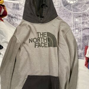 The North Face Black and Gray Fleece Hoodie